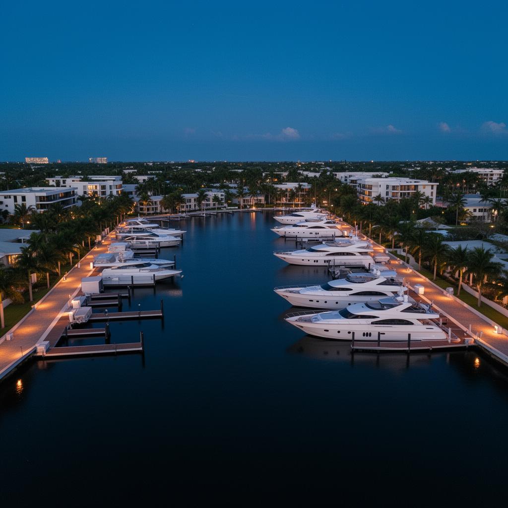Halifax River dockage and marina property